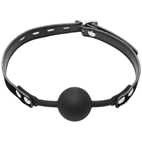 MASTER SERIES PREMIUM HUSH Locking Silicone Comfort Ball Gag