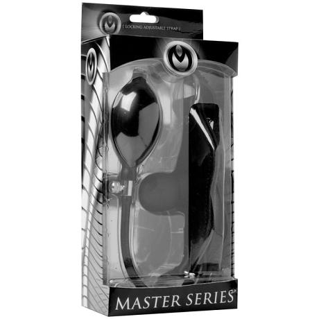 MASTER SERIES SILENCER Inflatable Locking Silicone Penis Gag