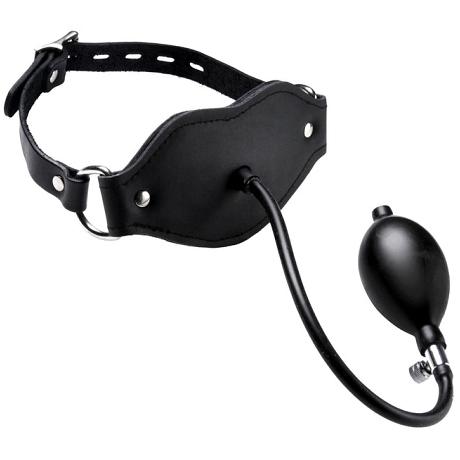 MASTER SERIES SILENCER Inflatable Locking Silicone Penis Gag