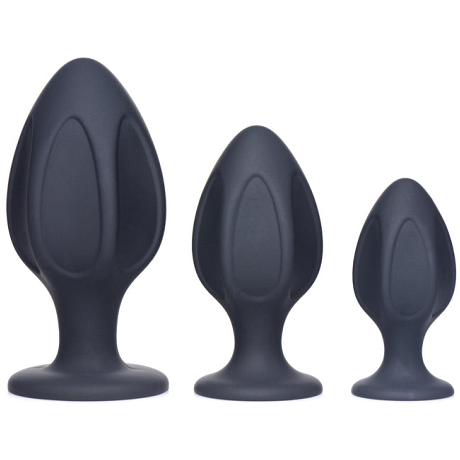 MASTER SERIES TRIPLE JUICERS Silicone Anal Trainer Set