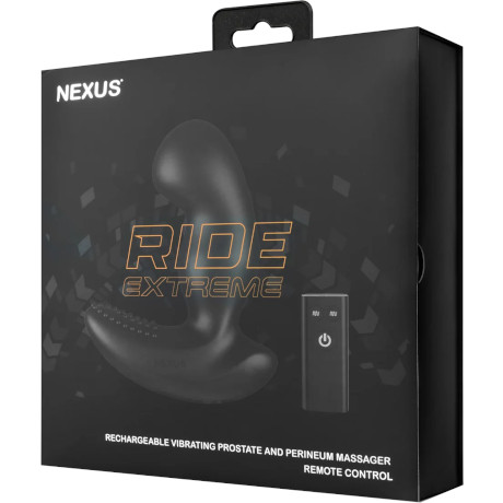 NEXUS RIDE EXTREME Rechargeable Vibrating Prostate and Perineum Massager + Remote Control