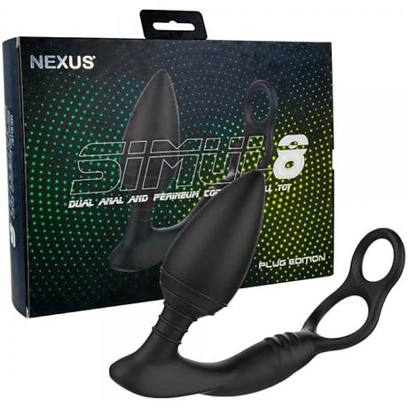 NEXUS SIMUL8 Dual Anal and Perineum Cock and Ball Toy PLUG EDITION