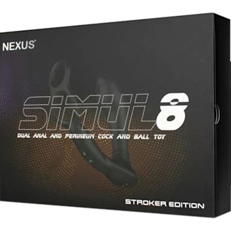 NEXUS SIMUL8 Dual Anal and Perineum Cock and Ball Toy STROKER EDITION