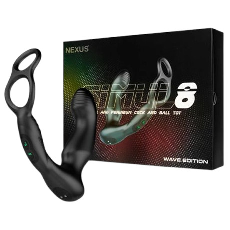NEXUS SIMUL8 Dual Anal and Perineum Cock and Ball Toy WAVE EDITION