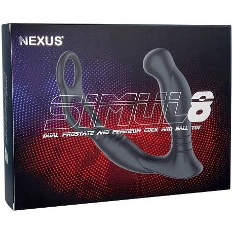 NEXUS SIMUL8 Dual Prostate and Perineum Cock and Ball Toy