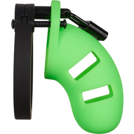 Ouch! GLOW IN THE DARK Silicone Cock Cage 3.5″