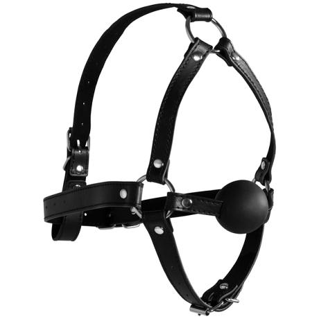 Ouch! XTREME Head Harness with Solid Ball Gag