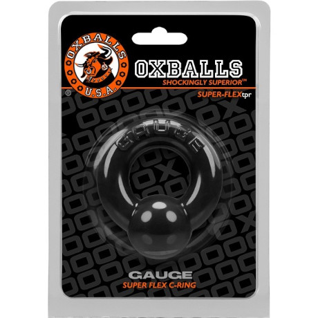 OXBALLS GAUGE Super Flex C-Ring (Black)