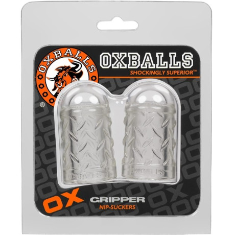 OXBALLS GRIPPER NIP-SUCKERS Nipple Suckers (Clear)