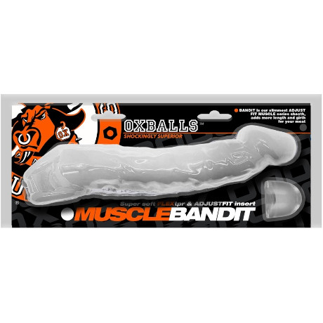 OXBALLS MUSCLEBANDIT COCK SHEATH Penis Extender (White)