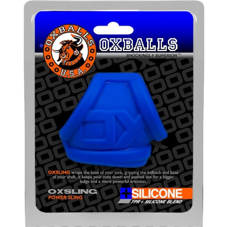 OXBALLS OXSLING POWER SLING Cock and Ball Sling (Cobalt Ice)