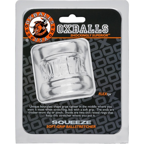 OXBALLS SQUEEZE Soft-Grip Ballstretcher (Clear)