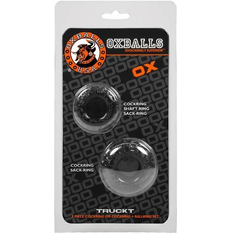 OXBALLS TRUCKT 2 Piece Cockring or Cockring + Ballring Set