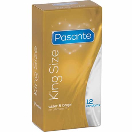Pasante King Size wider & longer an ultimate fit 12 condoms