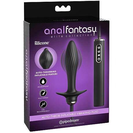 anal fantasy elite collection AUTO-THROB INFLATABLE VIBRATING PLUG