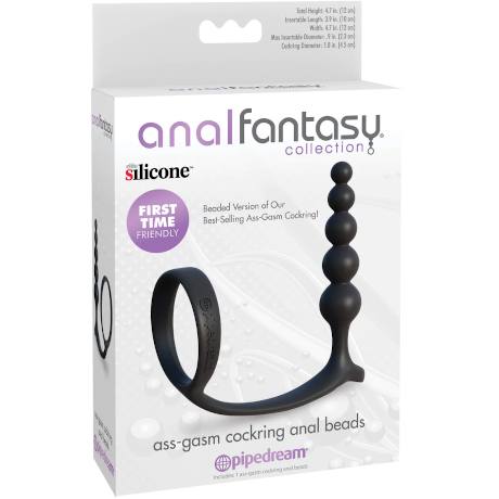 anal fantasy collection ass-gasm cockring anal beads