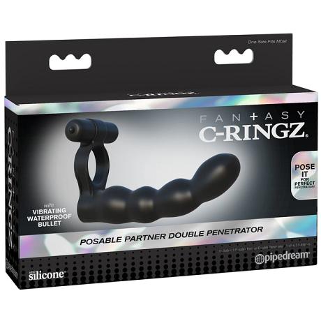 FANTASY C-RINGZ Posable Partner Double Penetrator