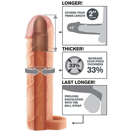 FANTASY X-TENSIONS Perfect 2″ Extension with Ball Strap