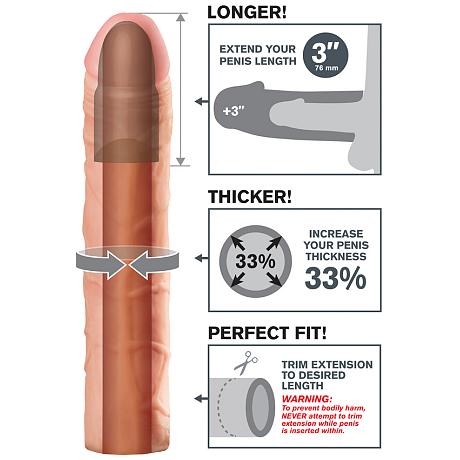 FANTASY X-TENSIONS Perfect 3″ Extension Penis Extender