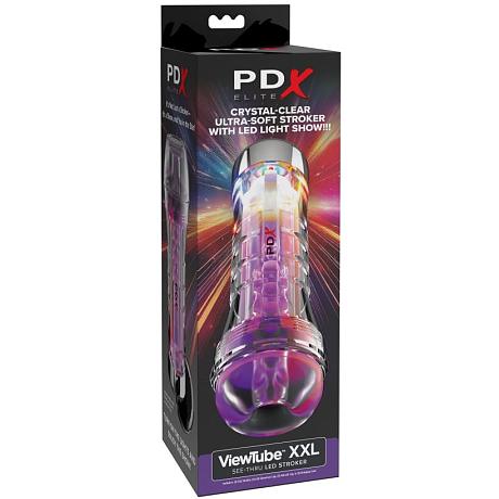 pipedream PDX ELITE ViewTube XXL LED SEE-THRU LED STROKER