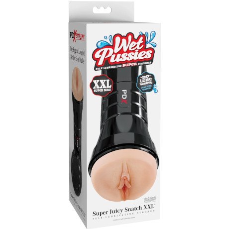 PDX EXTREME Wet Pussies Super Juicy Snatch XXL SELF-LUBRICATING STROKER