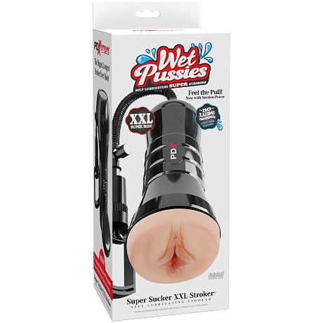 PDX EXTREME Wet Pussies Super Sucker XXL SELF-LUBRICATING STROKER