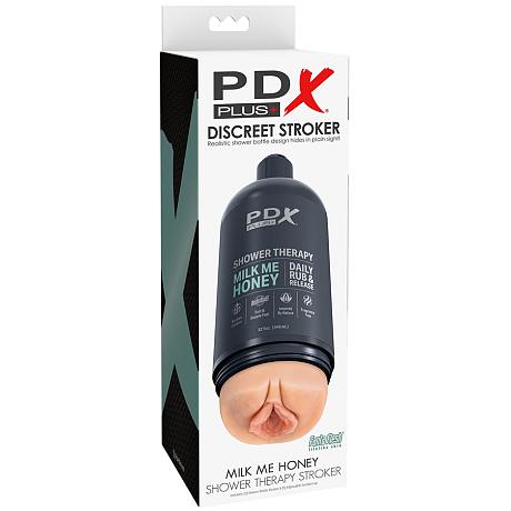PDX PLUS+ DISCREET STROKER Milk Me Honey SHOWER THERAPY STROKER