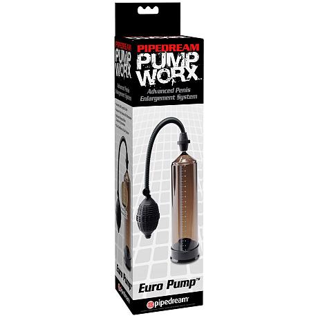 PUMP WORX Euro Pump Penis Pump with Centimetre Measurements