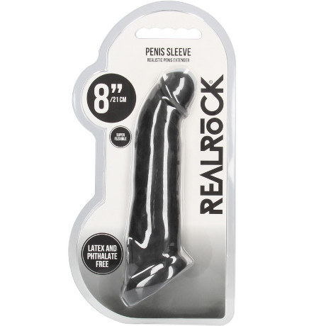 REALROCK PENIS SLEEVE 8″ / 21 cm Realistic Penis Extender