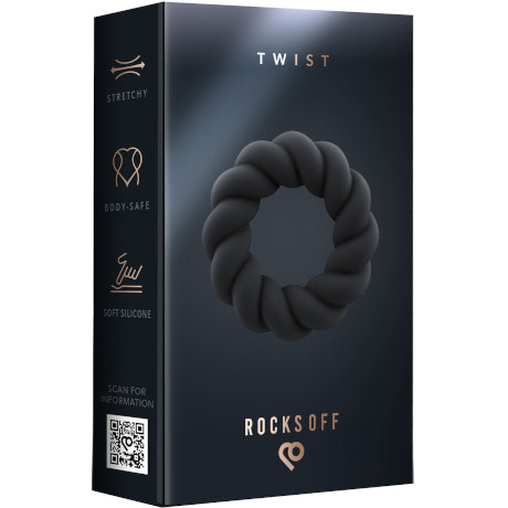 ROCKS OFF TWIST Silicone Cock Ring