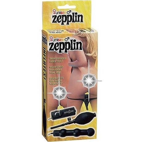 seven creations unisex zepplin 6″ Inflatable Vibrating Anal Beads