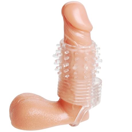 SIZE MATTERS CLEAR SENSATIONS Vibrating Textured Erection Sleeve