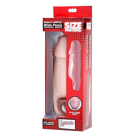 SIZE MATTERS REALLY AMPLE Wide Penis ENHANCER SHEATH