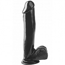 BASIX rubber works 12″ Dong with Suction Cup Black Dildo