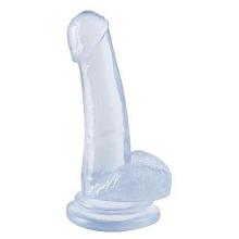 BASIX rubber works 8″ SUCTION CUP DONG Clear Anal Dildo with Suction Cup