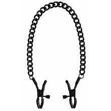 BRUTUS Crocodile Black Metal Nipple Clamps