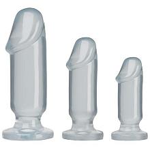 DOC JOHNSON CRYSTAL JELLIES Anal Starter Set (Clear)