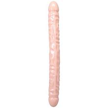 DOC JOHNSON DOUBLE HEADER DONG 18 INCH VEINED Double Headed Dildo (Cream)