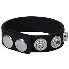 DOC JOHNSON ROCK SOLID The Silicone 5 Snap Cock Strap