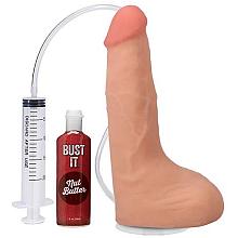 DOC JOHNSON The Realistic Cock Squirting 9.5 Inches Dildo with Balls