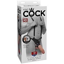 KING COCK 11″ Hollow Strap-On Suspender System