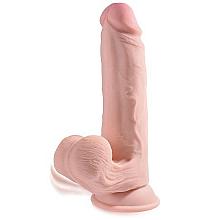 KING COCK PLUS 9″ Triple Density Cock with Swinging Balls