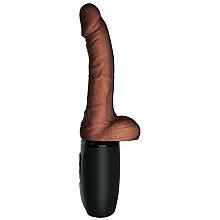 KING COCK PLUS TRIPLE THREAT 7.5″ Thrusting Cock with Balls (Brown)