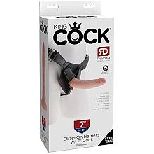 KING COCK Strap-On Harness w/ 7″ Cock