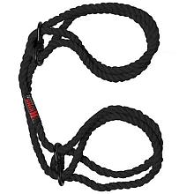 KINK by DOC JOHNSON HOGTIED Bind & Tie Wrist or Ankle Cuffs (Black)