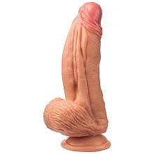 lovetoy NATURE COCK 10″ dual-layered silicone cock