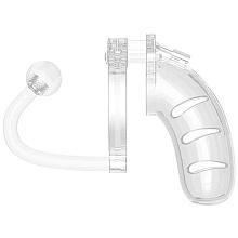 MANCAGE 11 4.5″ / 115mm Clear Chastity Device with Butt Plug