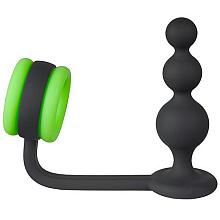 Ouch! GLOW IN THE DARK Butt Plug with Detachable Cock Ring