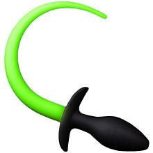 Ouch! GLOW IN THE DARK Silicone Puppy Tail Plug