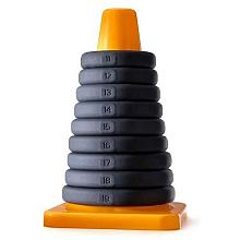 PERFECT FIT BRAND PLAY ZONE 9 Xact-Fit Rings with Sturdy Storage Cone